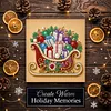 (25x25cm)DIY Pearl Painting Xmas Framed Handmade Pearl Material Art Kit Living Room Decor