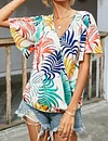 Holiday Short Sleeve Tropical Shirts & Tops