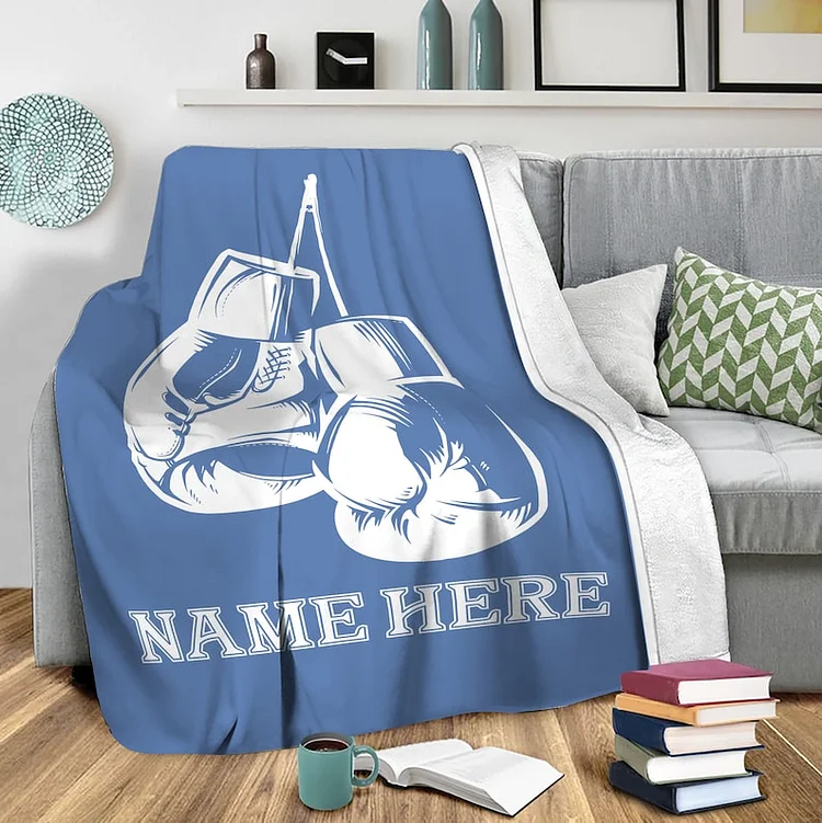 Personalized Boxing Blanket|04[personalized name blankets][custom name blankets]