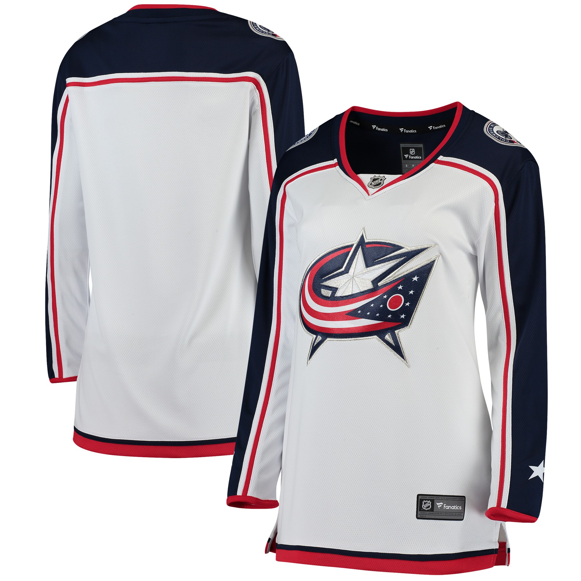 Columbus Blue Jackets Fanatics Women’s Away Breakaway Jersey – White mysite