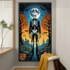 (40*70cm)Halloween Skeleton - Full Round Drill Diamond Painting