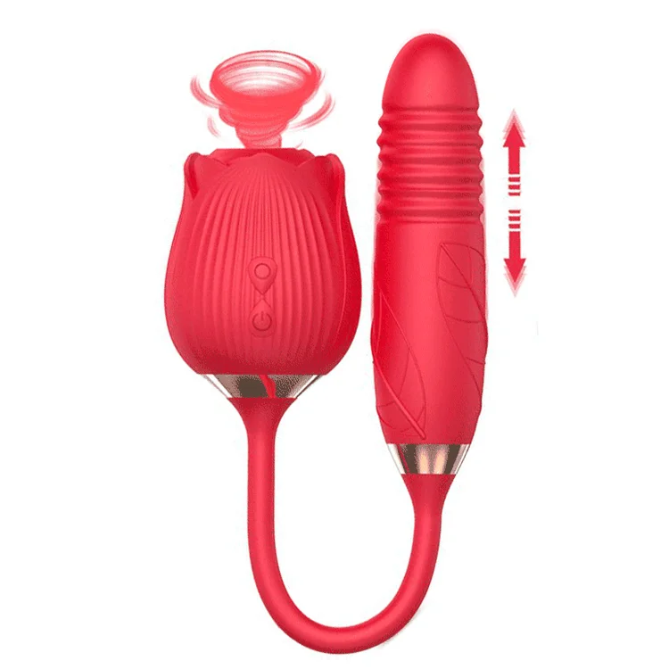 pearlsvibe -  The Rose Toy With Mini Bullet Sucking Vibrator