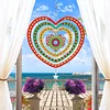 DIY Diamond Painting Double-sided Rotatable Heart Hanging Wind Chime Suncatcher Hanging Kit
