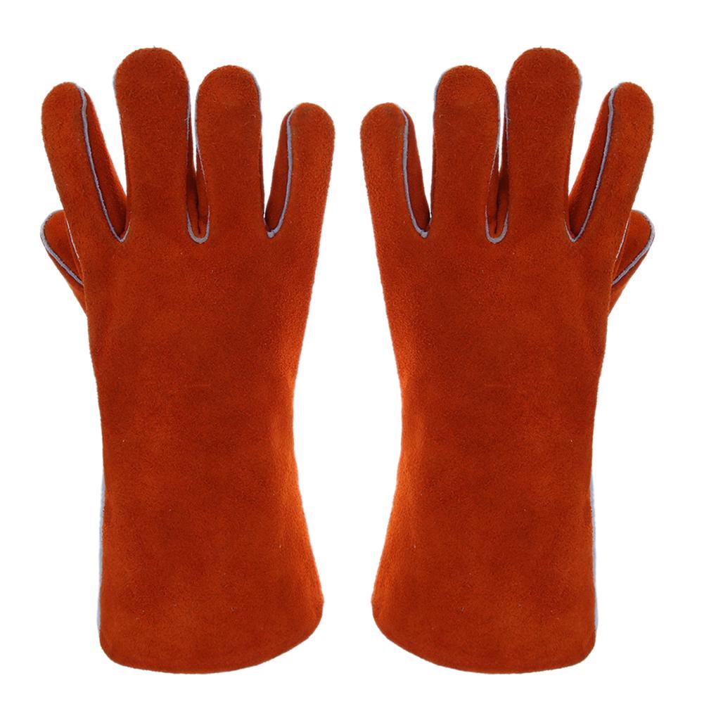 

Welding Work Safety Gloves Cow Split Neck Leather Heat Resistant Gloves, 501 Original