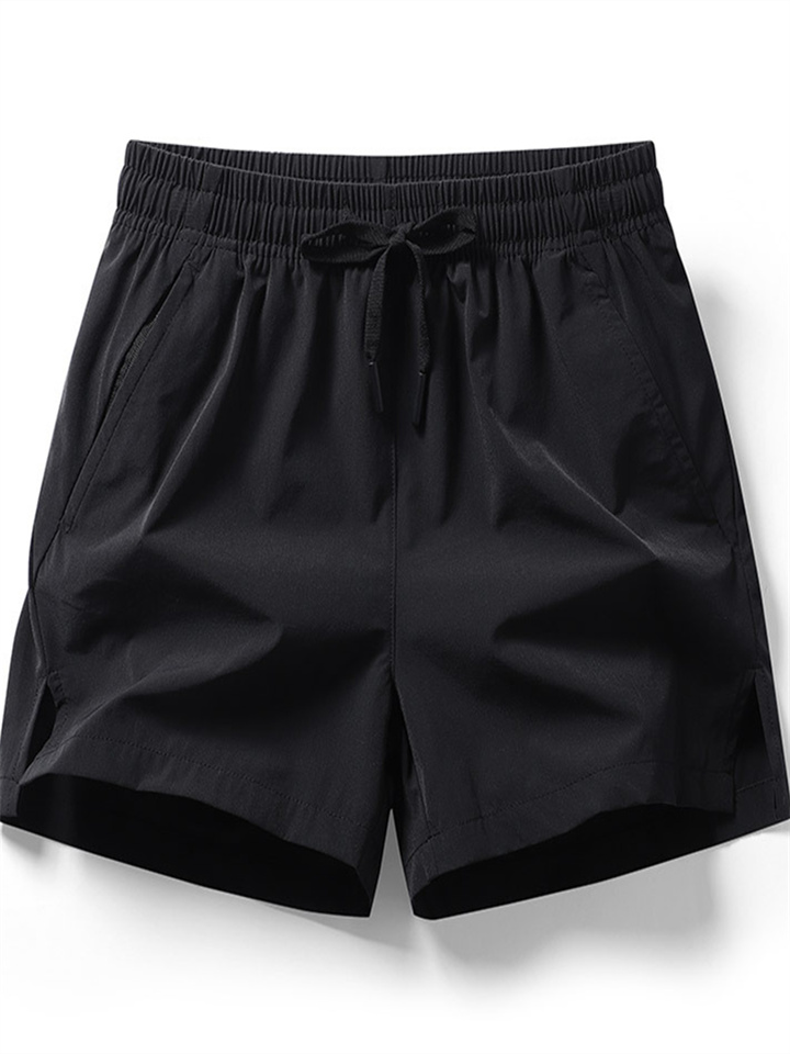 Men's Summer New Three Pants Ice Silk Quick Dry Beach Pants Shorts