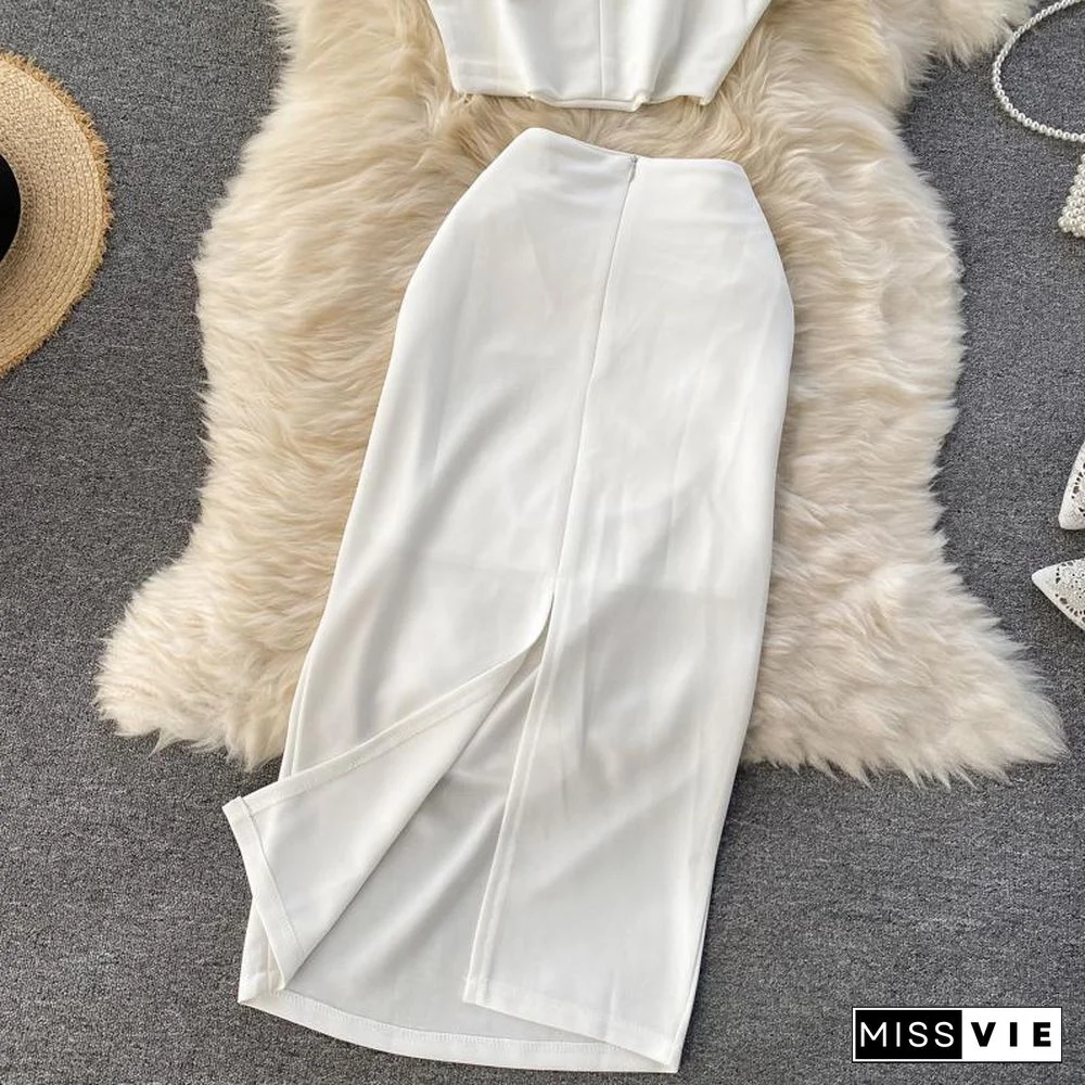 Temperament Sleeveless Two-Piece Set P15884