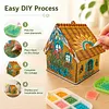 DIY Wooden House Diamond Art Painting Kit for Adults Home (Tropical cactus)