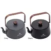1.1L Teapot Coffee Pot with Wood Handle Aluminum Alloy Tourist Cookware Supplies