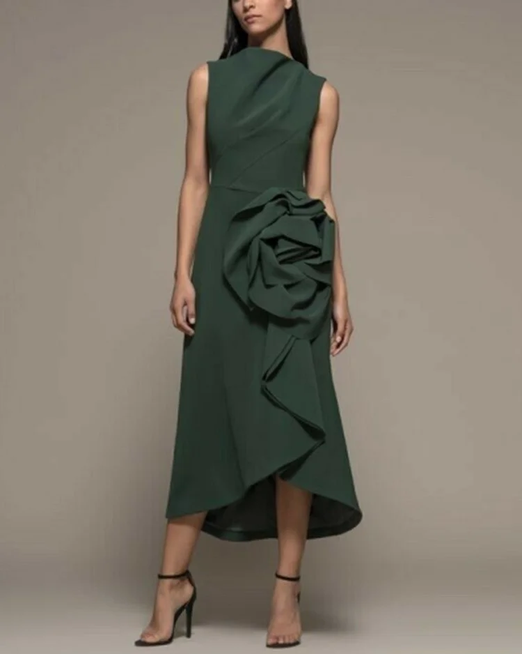 Green elegant maxi dress