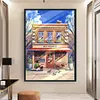 uk.everydayedeals (Limited Stock)Cross Stitch - 11ct Stamped - Librairie de printemps (50*70cm)