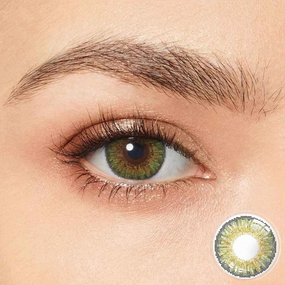 3 Tone GREEN Colored Contact Lenses
