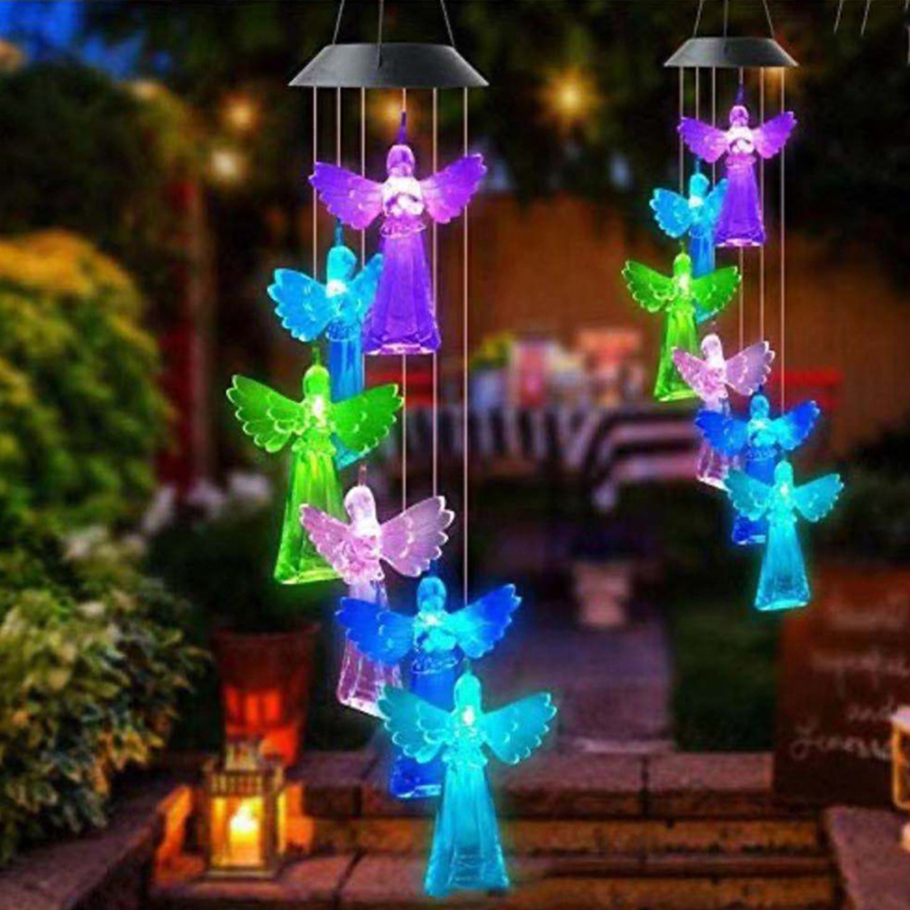 

Solar Color Changing Love Heart-Wine Chimes Light, 501 Original