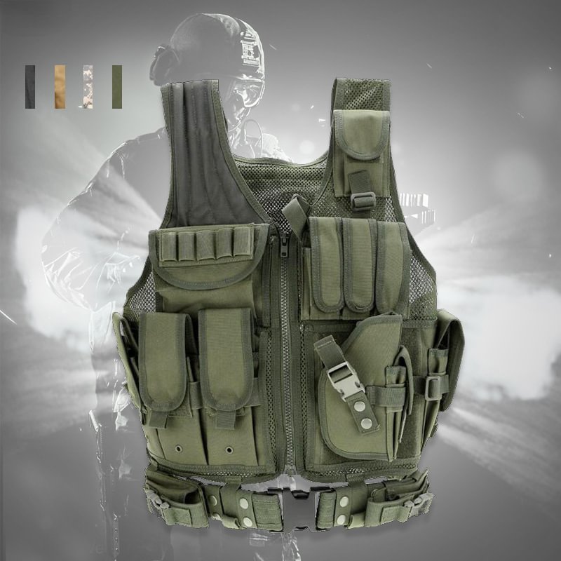 Outdoor Tactical Multifunctional Breathable Grid Training Vest
