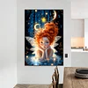(50*70cm)Butterfly Angel Girl - Full Round Drill Diamond Painting