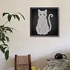 DIY Pearl Painting Kitten for Home Wall Decor(25x25cm)