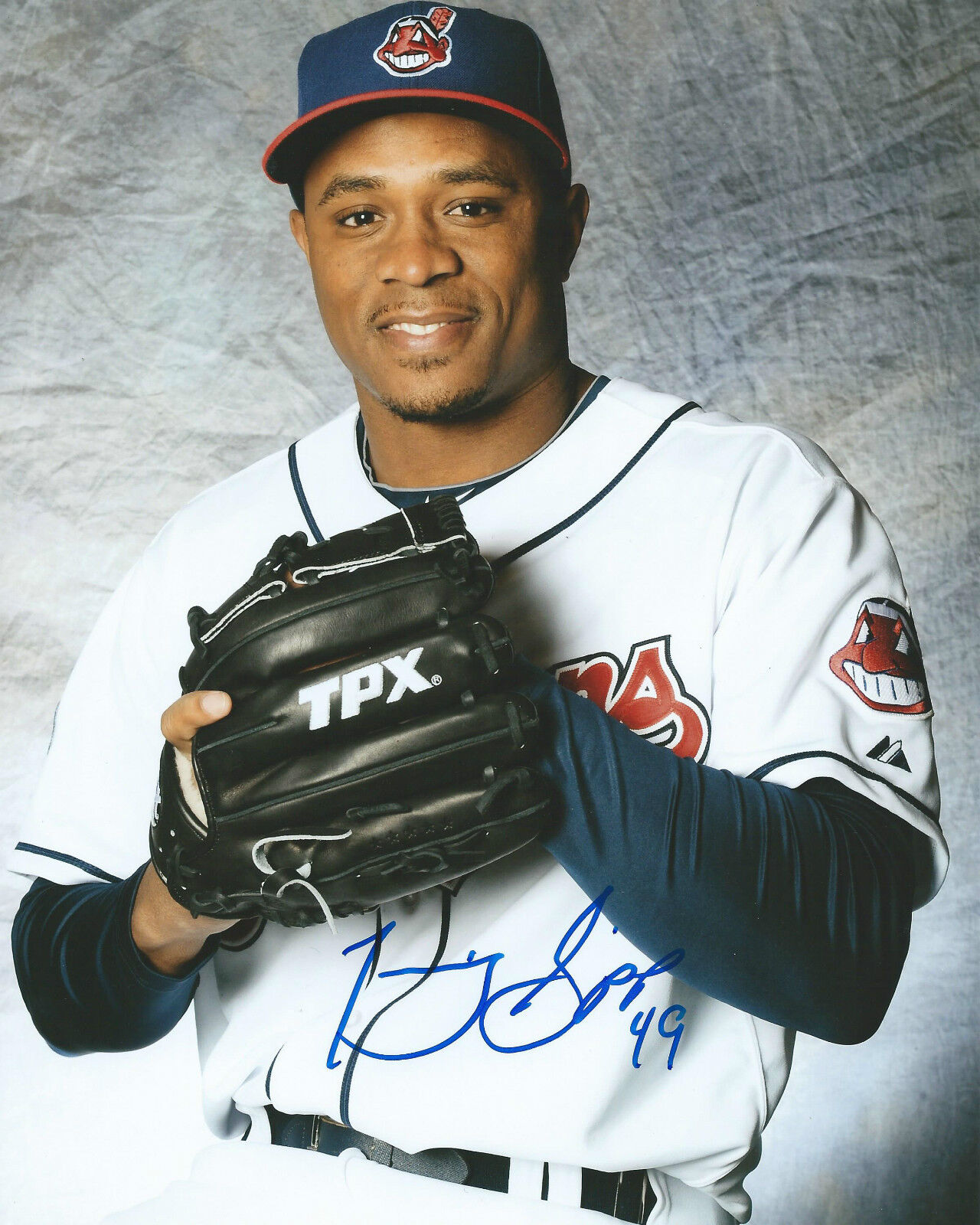 **GFA Cleveland Indians *TONY SIPP* Signed 8x10 Photo Poster painting T1 COA**