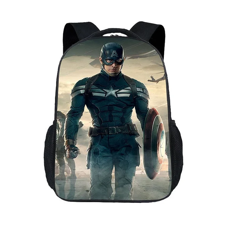 Mayoulove Captain America #1 Backpack School Sports Bag-Mayoulove