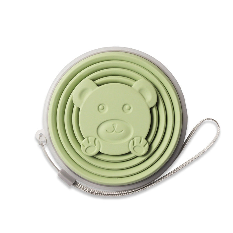 Cute Bear Silica Gel Water Bottles 1 Piece