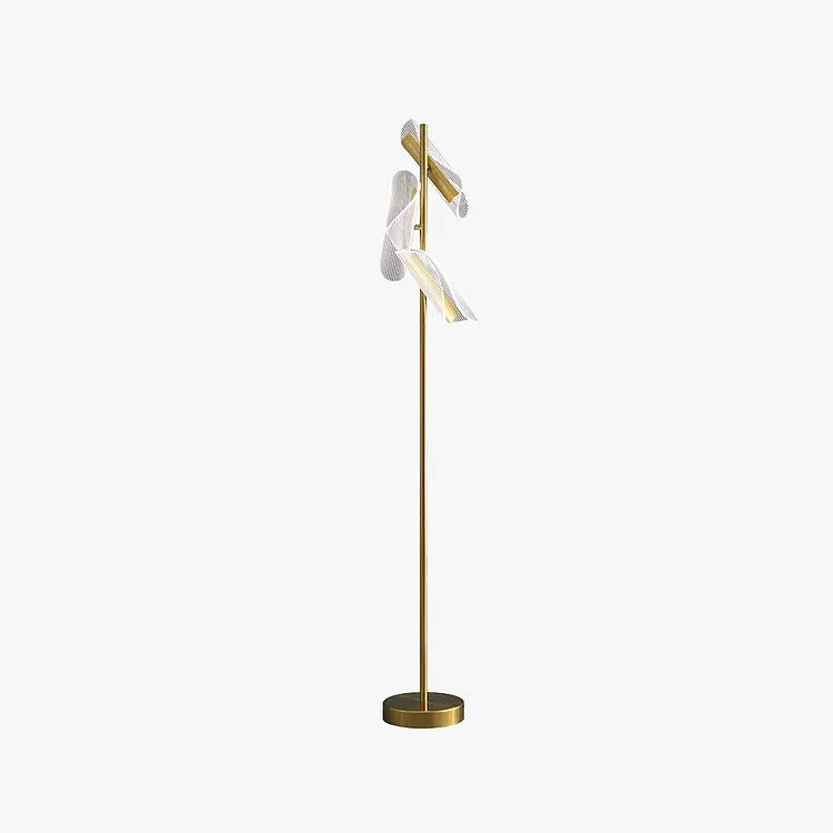 Salgado Floor Lamp Waves/3 Heads Modern Acrylic Living Room
