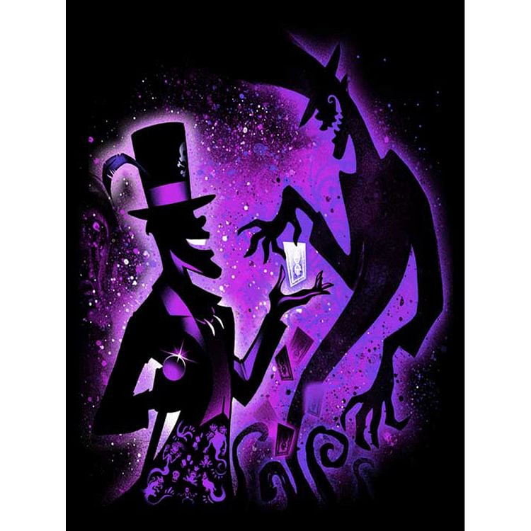 Silhouette - Witch Doctor Facilier 11CT Counted Cross Stitch (40*50CM) fgoby