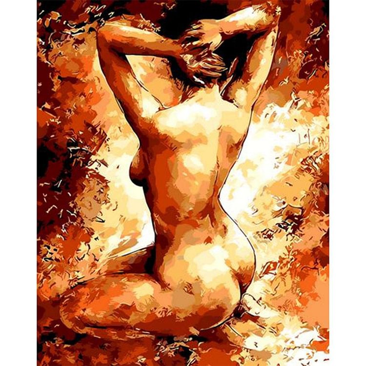Peinture par numéro - Peinture à l’huile - Femme nue (40'50cm)