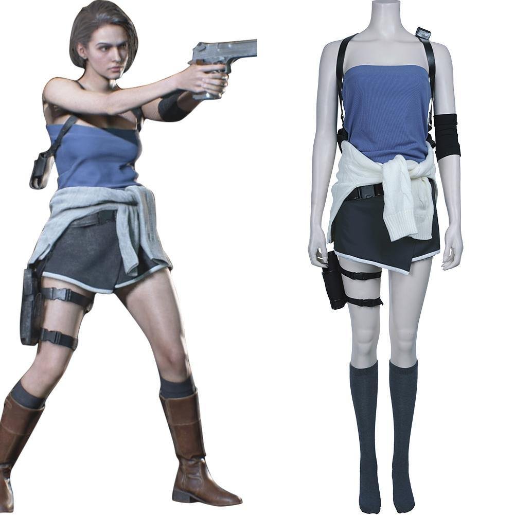 Resident Evil 3: Remake Jill Valentine Cosplay Kostüm Halloween Karneval Uniform