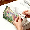 DIY Diamond Art Tissue Box Holder Butterflies and Flowers PULeather Diamond Art Desktop Organizer Resin Rhinestone Storage Organizers Gem Art Home Office Decor Craft Gift for Women