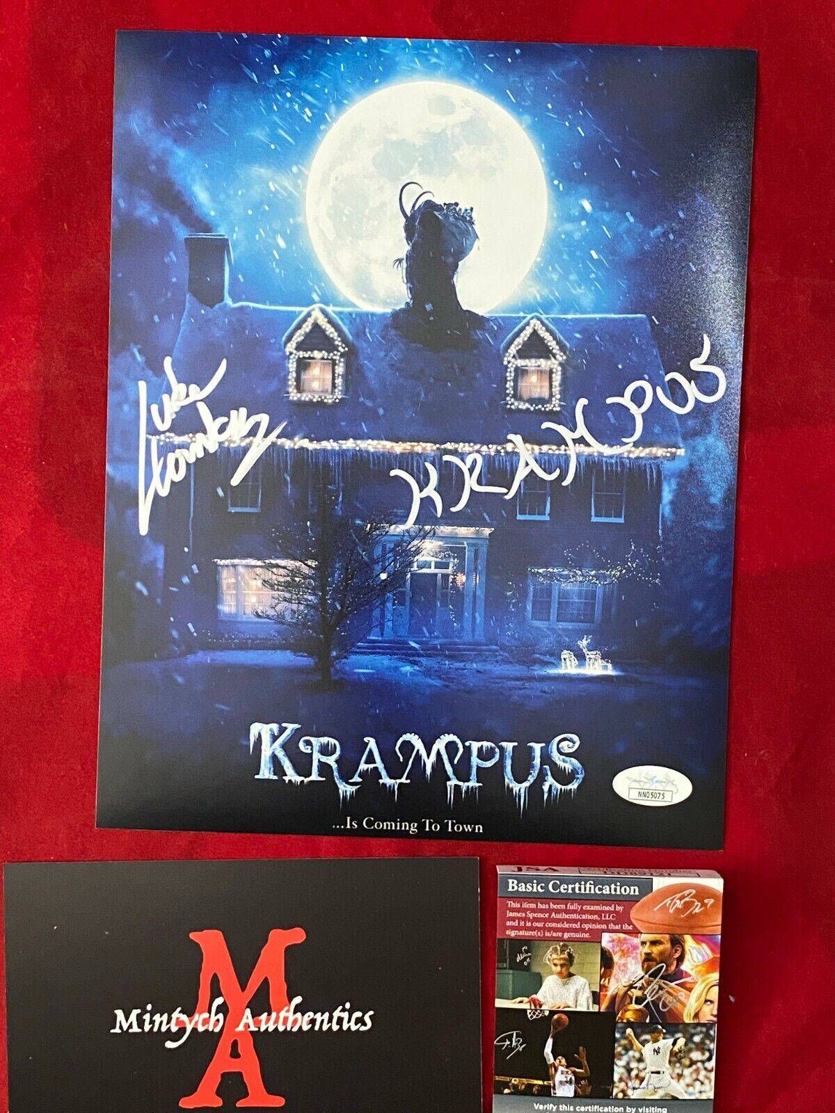 LUKE HAWKER AUTOGRAPHED SIGNED 8x10 Photo Poster painting! KRAMPUS! JSA COA! HORROR!