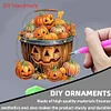 2D flache Halloween Kürbis Druck DIY Diamond Malerei Desktop Ornamente Dekor Kit
