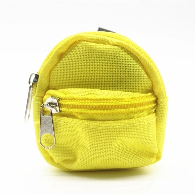 Cute Funny School Backpack Solid Color Nylon Unisex Keychain