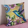 Flower Hummingbird-11CT Stamped Cross Stitch Pillowcase 45*45cm
