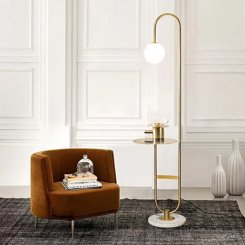 Modern Arc Gold Floor Lamp 