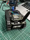 ESP32 smart remote control car with OLED display and supports Bluetooth 4G remote control