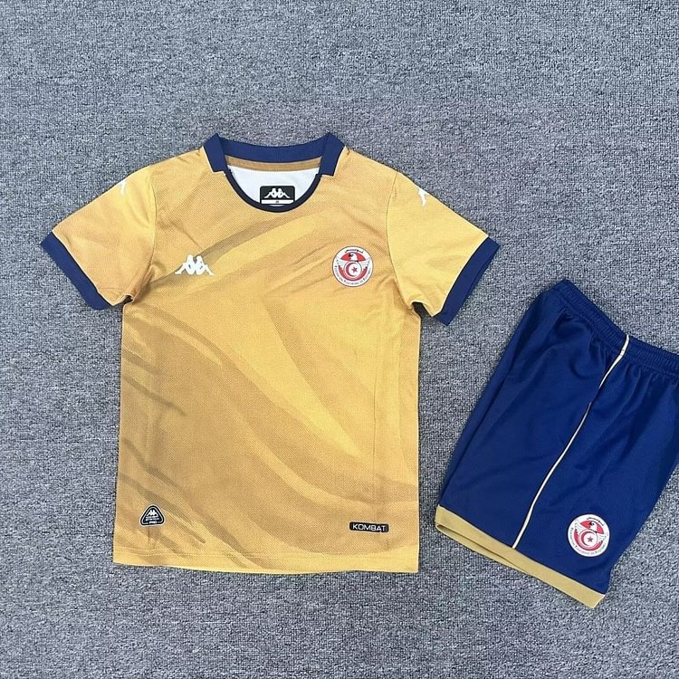 Kids Tunisia 2025 Africa Cup of Nations Third Football Jersey