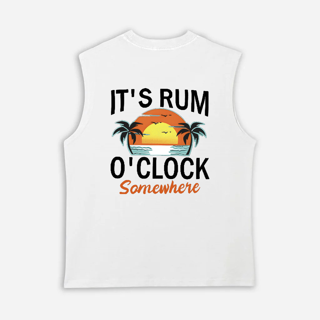  Tropical Sunset Graphic Tank Top for Men - Perfect for Summer Vacations