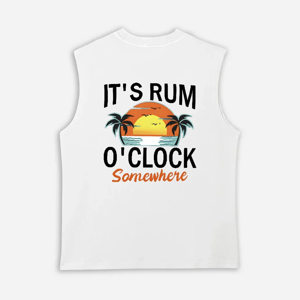  Tropical Sunset Graphic Tank Top for Men - Perfect for Summer Vacations