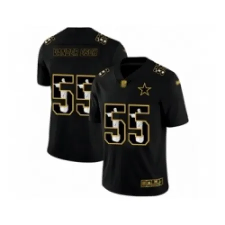 Men's Dallas Cowboys #55 Leighton Vander Esch Black Jesus Faith Edition Limited Stitched Jersey