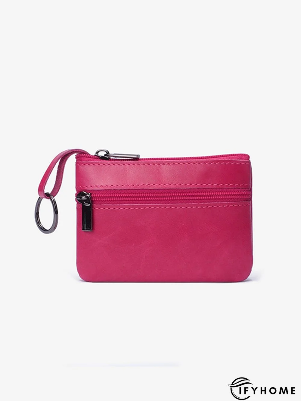 Cowhide Wax Leather Retro Simple Coin Purse | IFYHOME