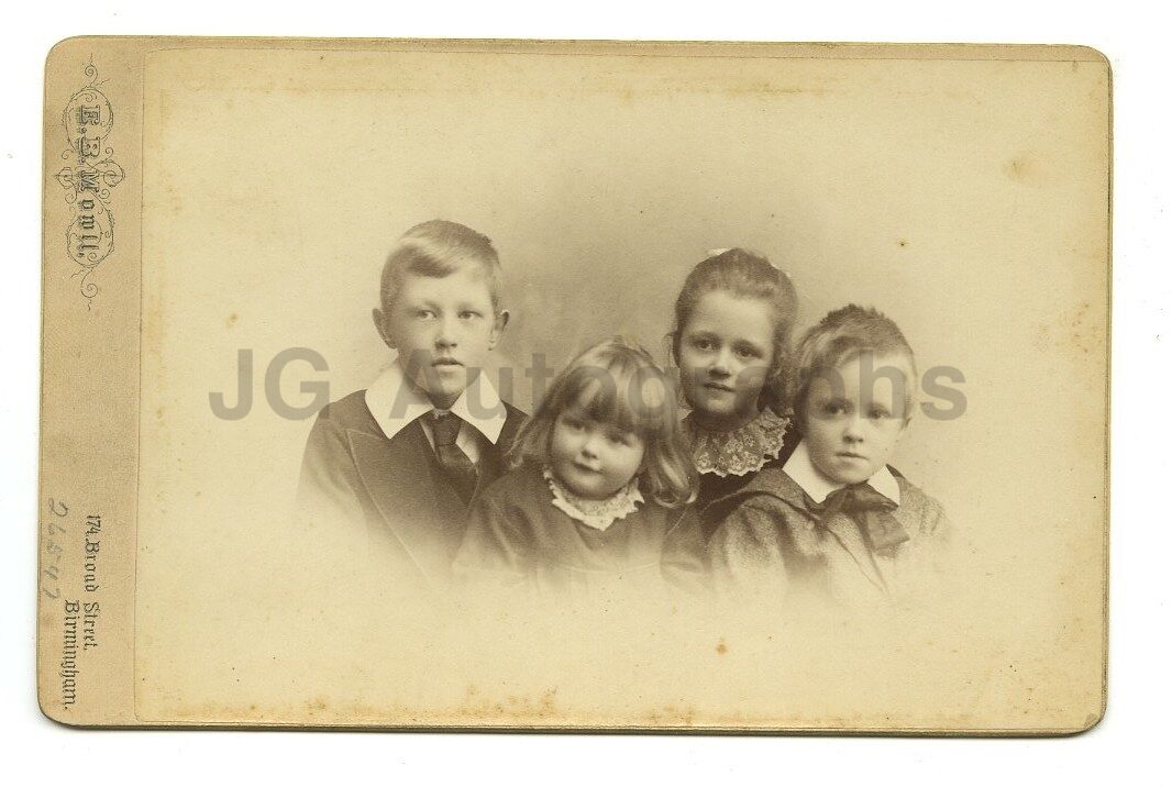 19th Century Children - 1800s Cabinet Card Photo Poster painting - Momll of Birmingham