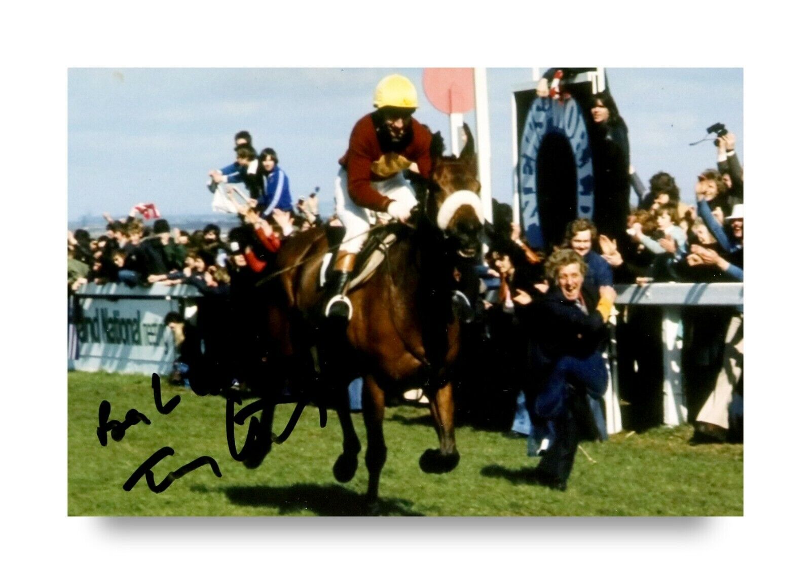 Tommy Stack Signed 6x4 Photo Poster painting Red Rum Grand National 1977 Genuine Autograph + COA