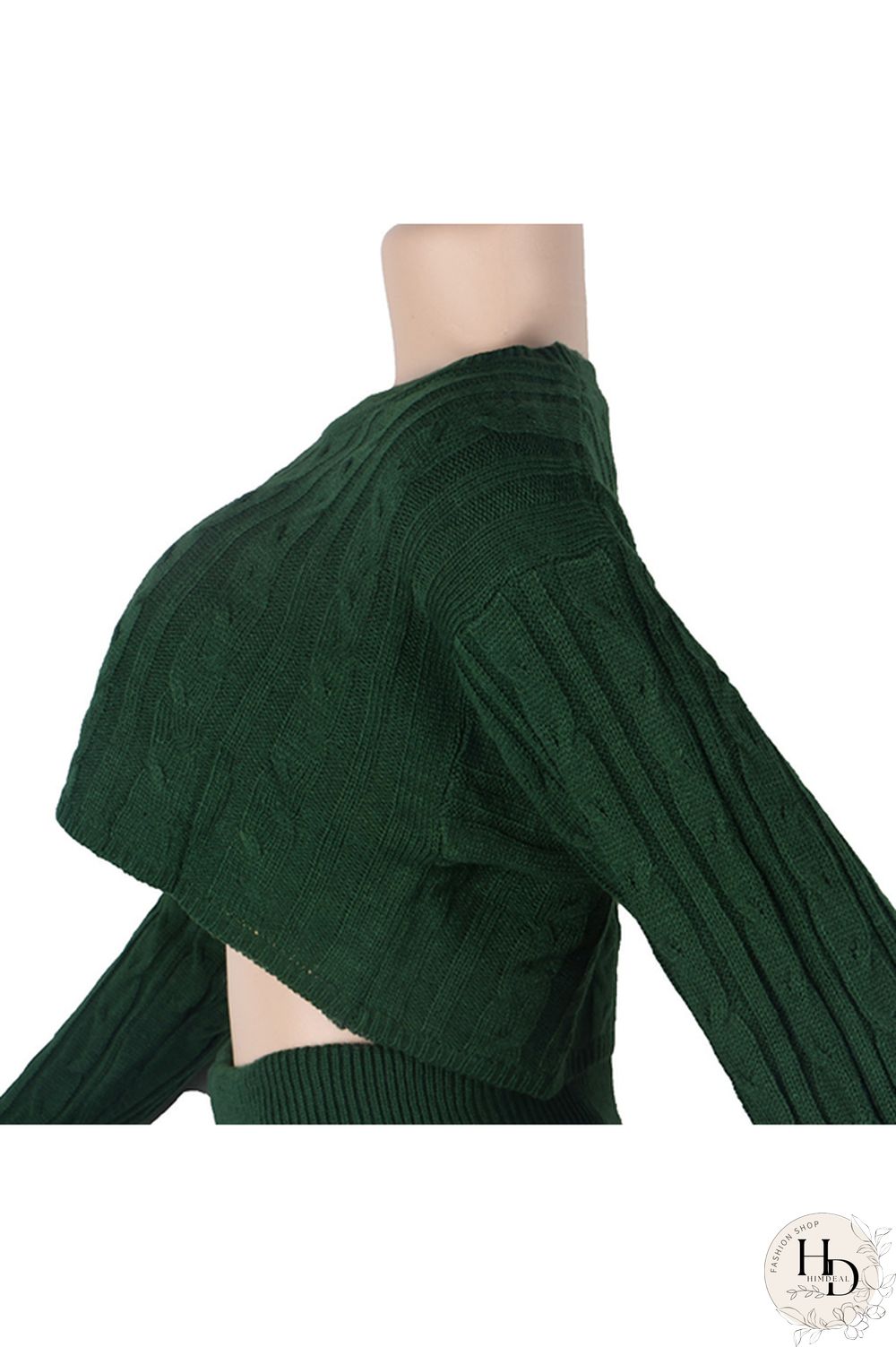 Orange Wool Europe and America Solid Two Piece Suits pencil Long Sleeve Two-Piece Short Set