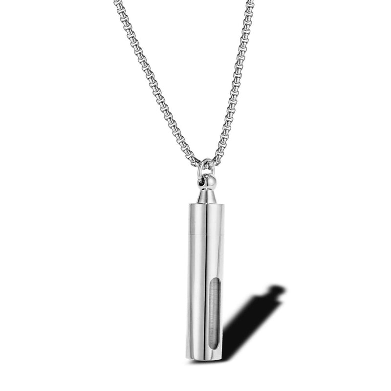 Hip-Hop Retro Solid Color 304 Stainless Steel Plating 18K Gold Plated Men's Pendant Necklace