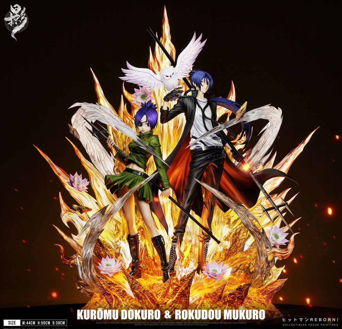 Lue Ying Studio - Chrome Dokuro X Mukuro Rokudo Mist Guardian Duet 005 Katekyo Hitman Reborn Statue(GK)-
