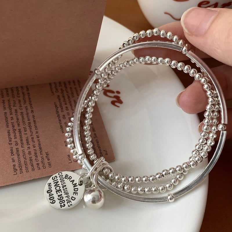 Korean-style Niche Heavy Industry Pearl Silver Beaded Bracelet Women’s Light Luxury Niche Exquisite Bracelet Trendy Bracelet For Girlfriends
