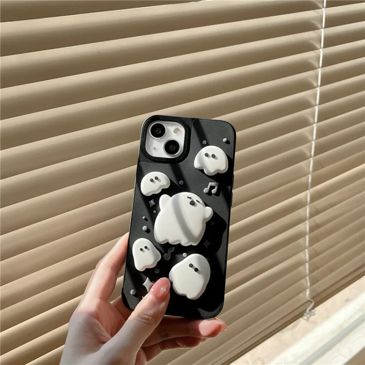 Cute Music Note 3D Ghost Phone Case
