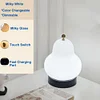 French Cream Pear Table Lamp Bedroom Bedside Living Room Simple High-end Charging Portable Atmosphere Decoration Night Light