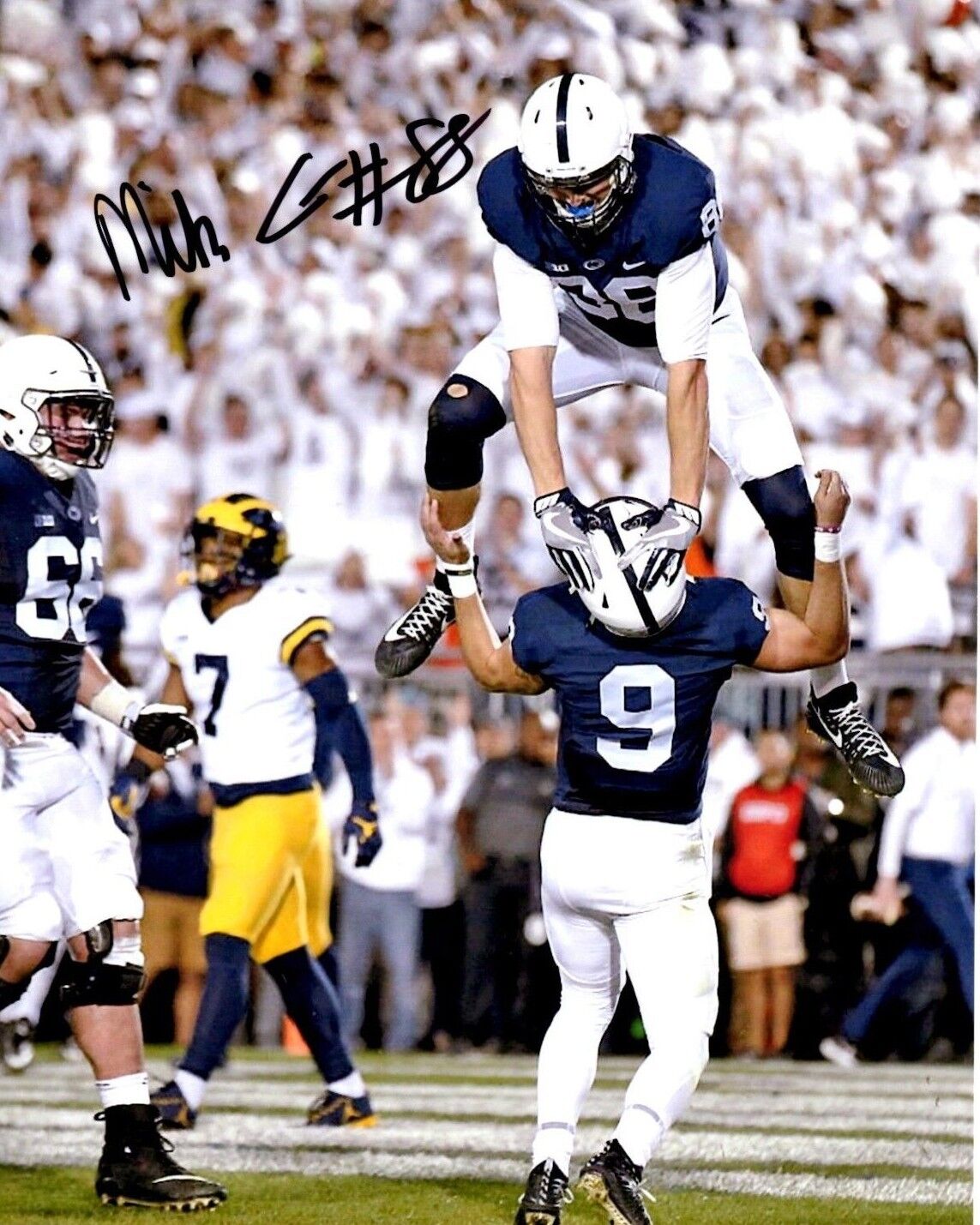 Mike Gesicki Penn State Nittany Reprinted autographed signed 8x10 Photo Poster painting We Are!