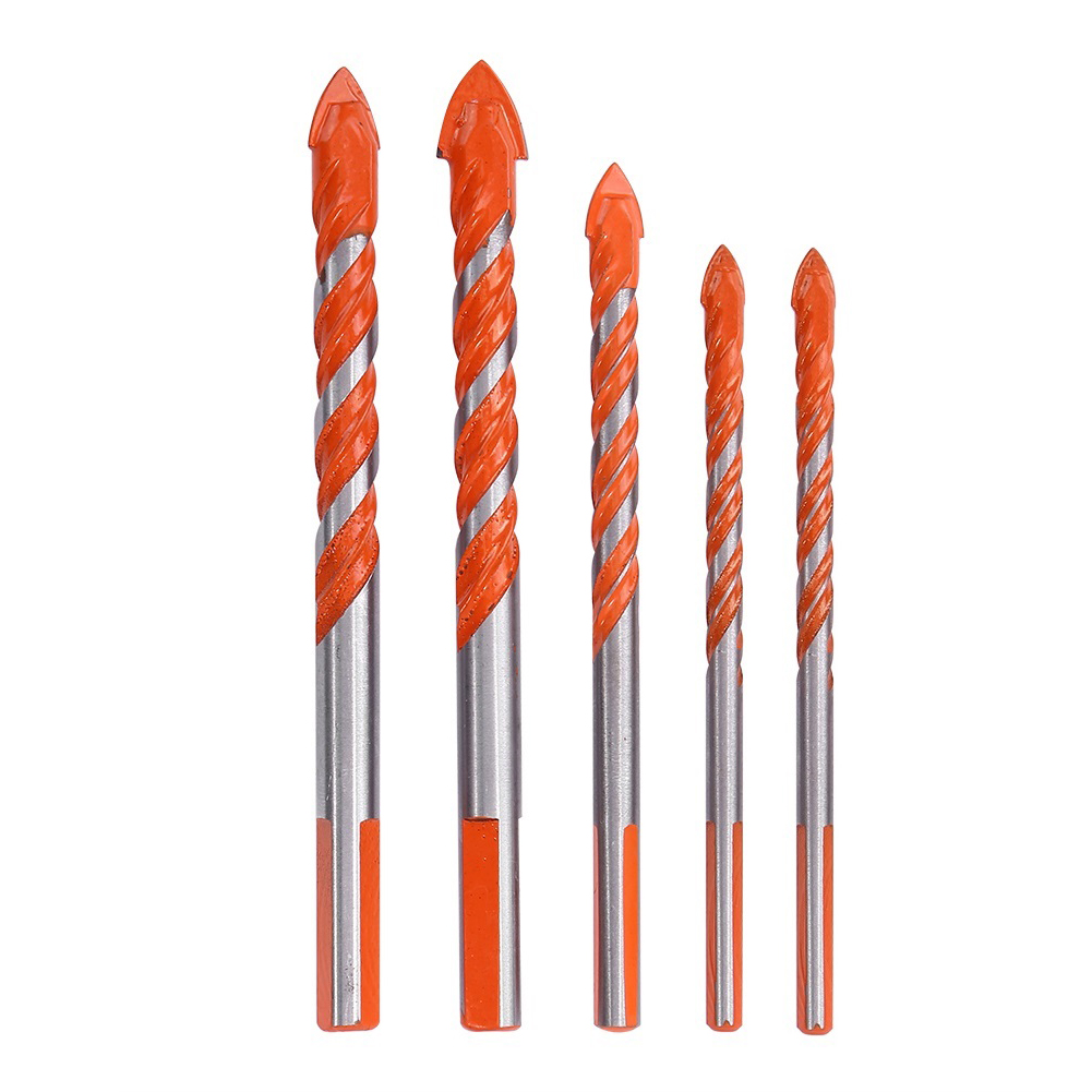 

5pcs Carbide Alloy Tipped Ceramic Tile Cutter Triangle Drill Bits Orange, 501 Original