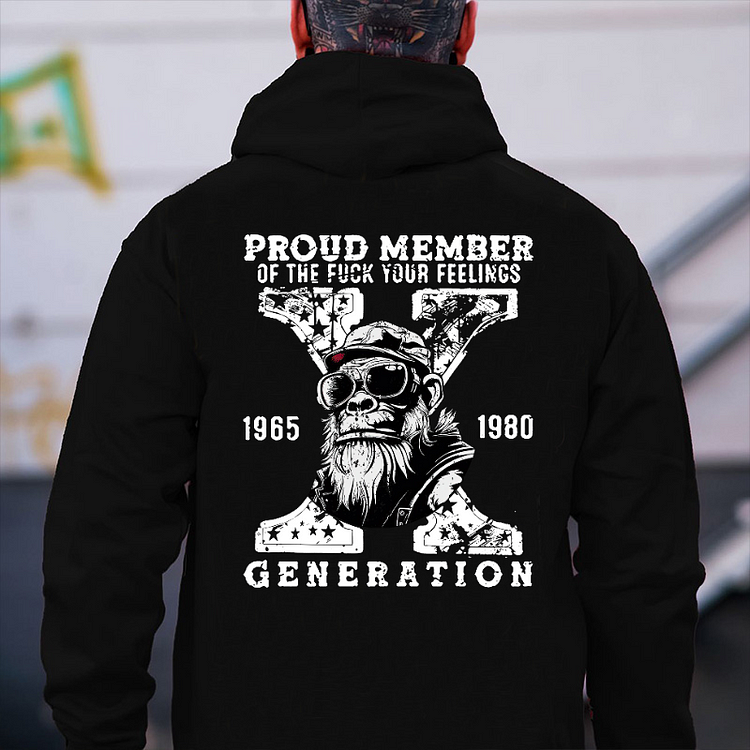 Gen X Monkey Custom EST Printing Hoodie