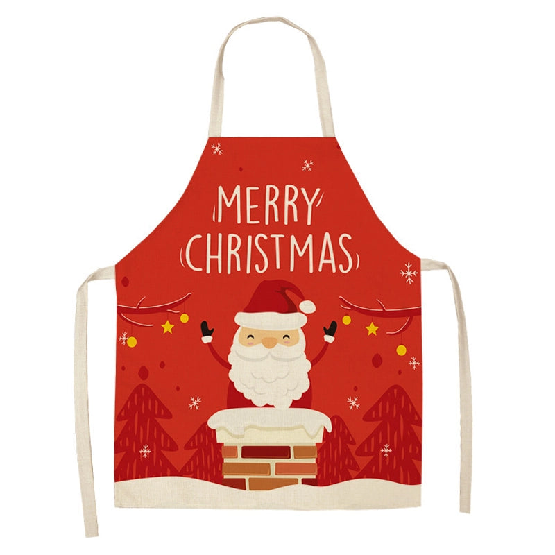 Christmas Cute Cartoon Polyester Apron 1 Piece